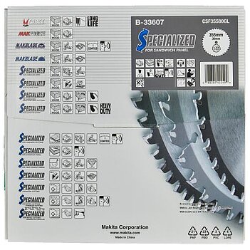 Диск пиляльний для сендвіч-панелей Makita 355x30х2,2 мм (B-33607)