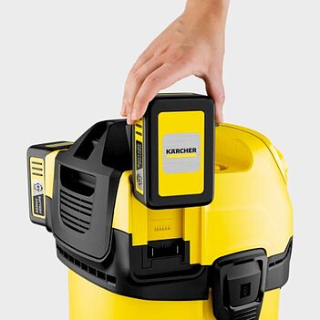 Пылесос аккумуляторный Karcher WD 4-18 Dual V-20/22 (1.628-600.0) - без аккумулятора и зарядного устройства