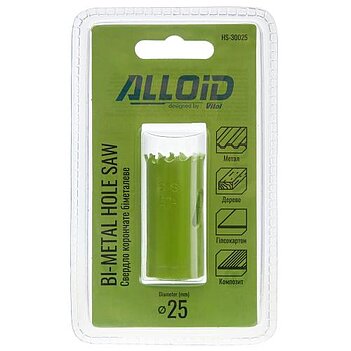 Коронка универсальная Alloid Bi-Metal 25 мм (HS-30025)