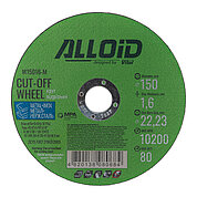 Круг відрізний по металу Alloid 41 14А 150x1,6x22,23 мм (W15016-M)