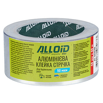 Скотч алюмінієвий Alloid 48мм x 40м 1 шт. (AT-904840)