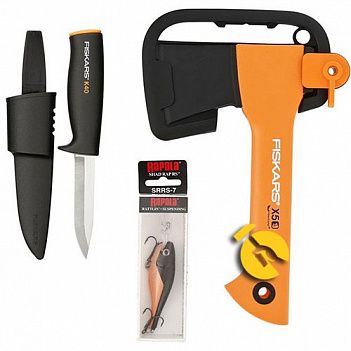 Топор Fiskars X5 в туристическом наборе (129044)