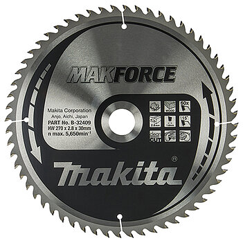 Диск пильный по дереву Makita MAKForce 270х30х1,8мм (B-32409) Диск пильный по дереву Makita MAKForce 270х30х1,8мм (B-32409)