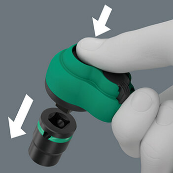 Тріскачка з бітотримачем WERA 8010 B Zyklop Comfort 3/8" 80 зубцов (05005540001)