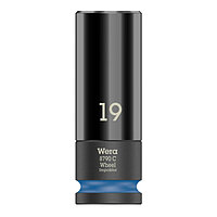 Головка торцевая 6-гранная ударная удлиненная WERA 8790 C Wheel Impaktor 1/2" 19 мм (05004591001)