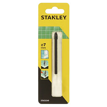 Сверло по плитке и стеклу Stanley 7,0х77мм 1шт (STA53249) Сверло по плитке и стеклу Stanley 7,0х77мм 1шт (STA53249)