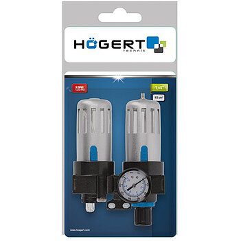 Фильтр воздушный с редуктором и смазочным прибором Hoegert 1/4" (HT4R875)
