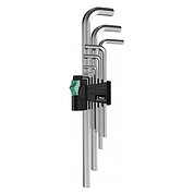 Набір ключів Hex Г-подібних WERA 950 L/9 SM N 9 шт. хромованих (05021909001)