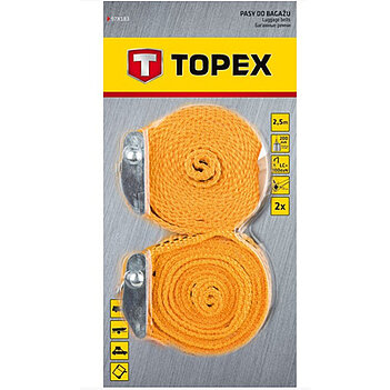 Ремінь стяжний TOPEX 2,5 м 0,4 т 2 шт. (97X183)
