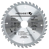 Диск пиляльний по дереву Hoegert Mn65 185х1,6х30 мм (HT6D782)