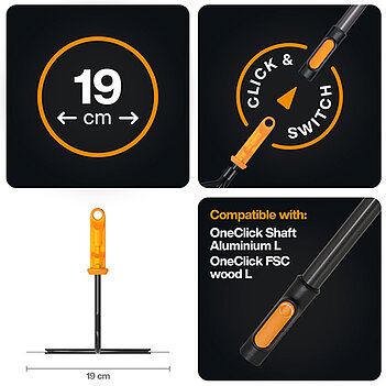 Насадка-сапка садовая Fiskars OneClick (1080683)