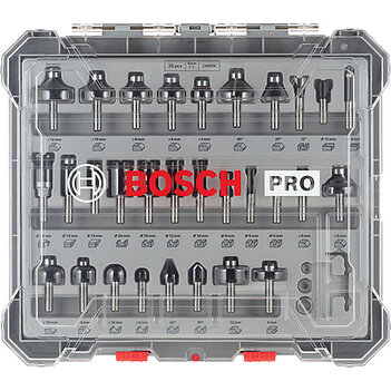 Набор фрез по дереву Bosch PRO 30 шт. (2607017475)