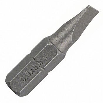 Бита Slotted Bosch 1/4" SL5,5 2шт (2609255909)