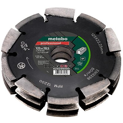 Диск алмазний сегментований Metabo Professional UP FS3 125x22,23 мм (628299000)