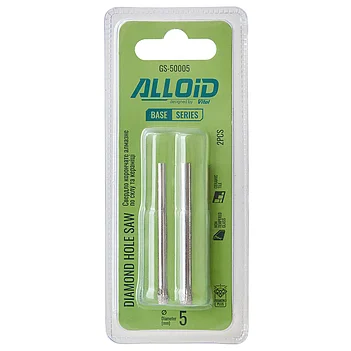Коронка по кераміці Alloid Base CS45 5 мм 2 шт. (GS-50005)