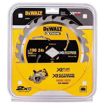 Диск пильный универсальный DeWALT XR Flexvolt Extreme 190мм (DT40270)