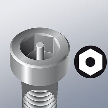 Біта Hex BO WERA 840/1 Z 1/4" 2,5 мм 1 шт. з отвором (05059641001)