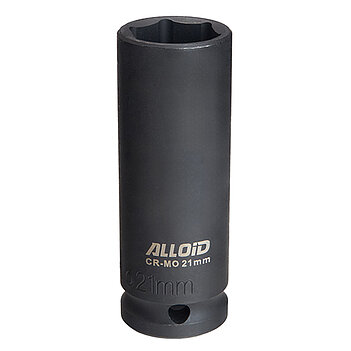 Головка торцевая 6-гранная ударная удлиненная Alloid Cr-Mo 1/2" 21 мм (GUG-51121)