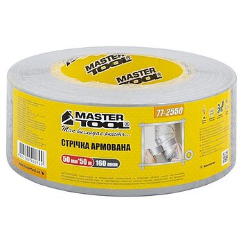 Скотч армированный MASTERTOOL 50 мм х 50 м 1 шт. (77-2550)