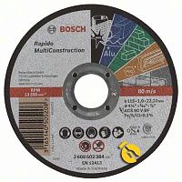 Круг отрезной универсальный Bosch Rapido Multi Construction 115x1х22.23 мм (2608602384)