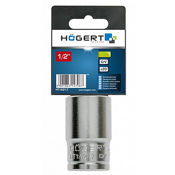 Головка торцевая 6-гранная Hoegert Cr-V 1/2" 17 мм (HT1A217)