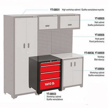 Шкаф инструментальный Yato (YT-08933)