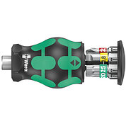 Викрутка з набором біт WERA Kraftform Kompakt Stubby Magazin 1 7 шт. коротка (05008873001)