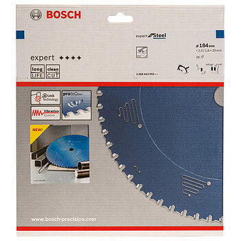 Диск пильный по металлу Bosch Expert for Steel 184x20х1,6мм (2608643055)