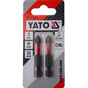 Біта Pozidriv Yato 1/4" PZ2 2 шт. (YT-77974)