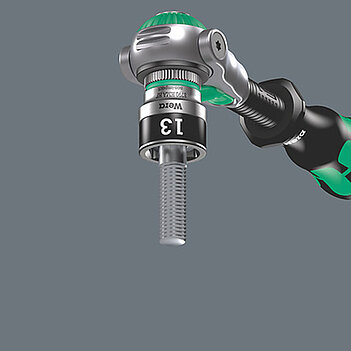 Головка торцева 6-гранна WERA Zyklop 8790 HMA HF Cr-V 1/4" 7 мм з фіксувальною функцією (05003722001)