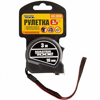 Рулетка MASTERTOOL 3м (60-3016)