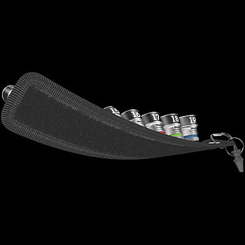 Набір головок 6-гранних WERA Zyklop Belt B 1 3/8" 10 шт. з фіксувальною функцією + знімач гайок (05003970001)