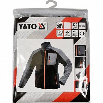 Куртка робоча Yato SOFTSHELL розмір XL (YT-79533)
