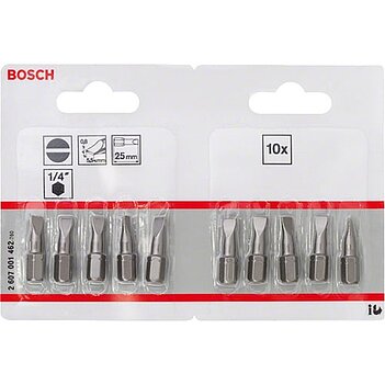 Бита Slotted Bosch Extra Hard 1/4" SL5,5 10 шт. (2607001462)