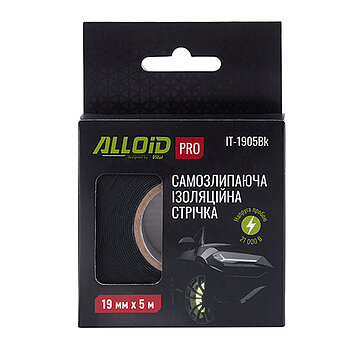 Стрічка ізоляційна Alloid Pro 5м х 19мм 1шт (IT-1905Bk)