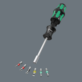Викрутка з набором біт WERA Kraftform Kompakt Imperial Set 1 7 шт. (05051512001)