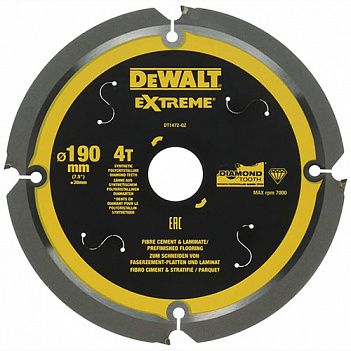Диск пиляльний універсальний DeWalt 190х30,0 мм (DT1472)