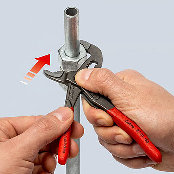 Клещи переставные KNIPEX Cobra Cr-V 180 мм с кнопочным фиксатором (87 01 180)