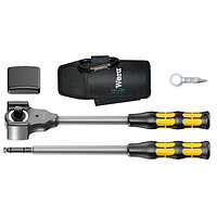 Трещотка-молоток с переставным квадратом WERA 8002 C Koloss Set 1/2" 60 зубцов с аксессуарами 5 шт. (05133862001)