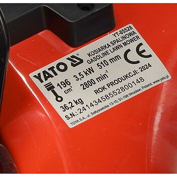 Газонокосарка бензинова Yato (YT-85528)