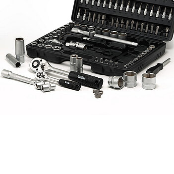 Набор инструмента MASTERTOOL Cr-V 1/4", 1/2" 108 ед. 6PT (78-7108)