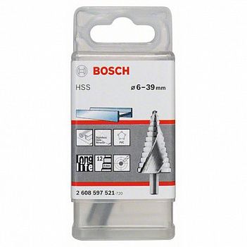 Сверло по металлу Bosch HSS 6-39мм 1шт (2608597521)