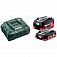 Акумулятор Li-Ion Metabo LiHD 18,0 В 2шт. + зарядний пристрій ASC 55 (685160000) 