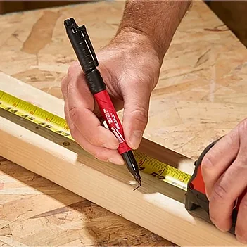 Маркер столярный Milwaukee INKZALL Double Tip черный (4932501155)