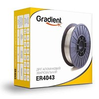 Проволока сварочная алюминиевая Gradient ER4043 AlSi5 1,0мм 2,0кг (GWA4120)