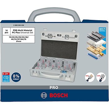 Набор коронок по дереву и металлу Bosch PRO Multi Material PC Plus 14 шт. (2608594434)