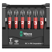 Набір біт ударних WERA Bit-Check 6 PH Impaktor 1 1/4" 6 шт. (05057691001)