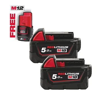 Аккумулятор Li-Ion Milwaukee M18 B52 18,0В 2 шт. (4932451242)