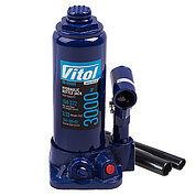 Домкрат гідравлічний пляшковий VITOL 3 т (DB-03006)