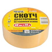 Скотч двухсторонний MASTERTOOL 38 мм х 25 м 1 шт. (77-6825)